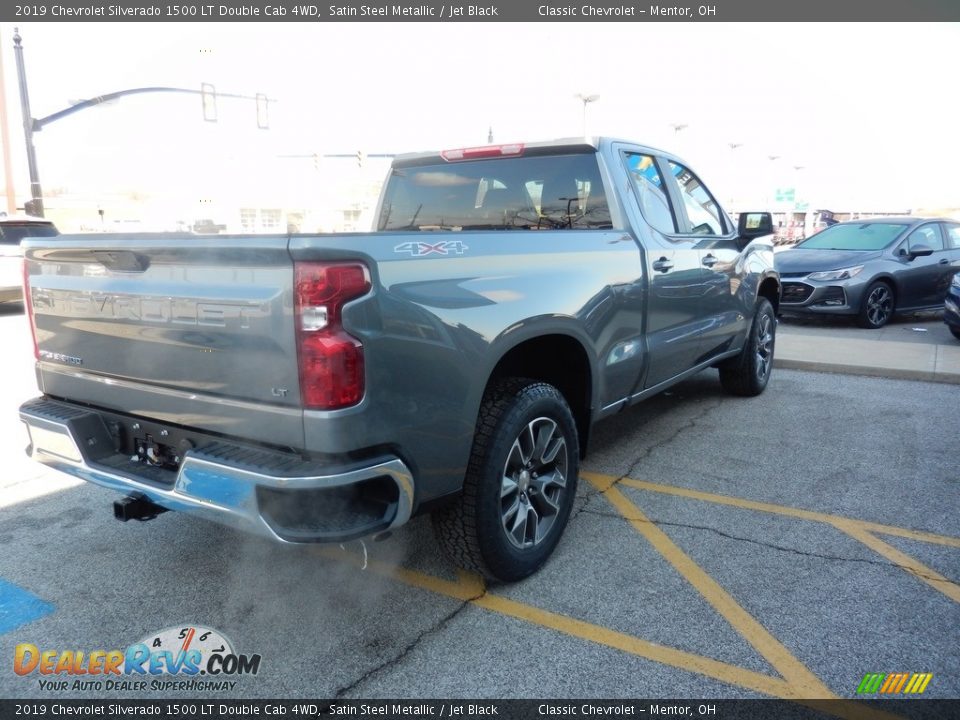 2019 Chevrolet Silverado 1500 LT Double Cab 4WD Satin Steel Metallic / Jet Black Photo #4