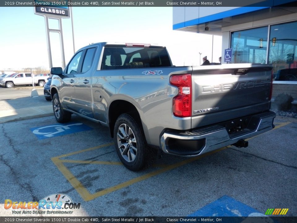 2019 Chevrolet Silverado 1500 LT Double Cab 4WD Satin Steel Metallic / Jet Black Photo #5