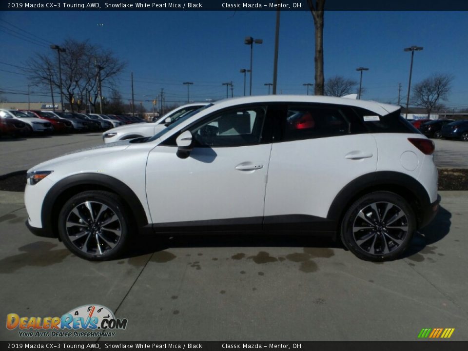 2019 Mazda CX-3 Touring AWD Snowflake White Pearl Mica / Black Photo #2