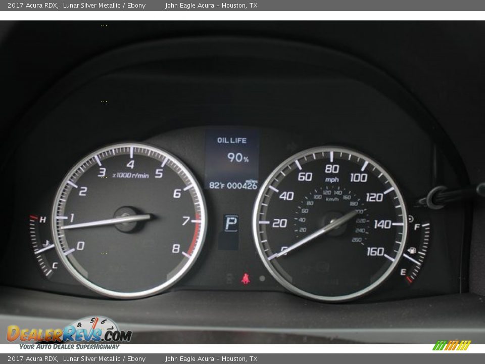 2017 Acura RDX Lunar Silver Metallic / Ebony Photo #26