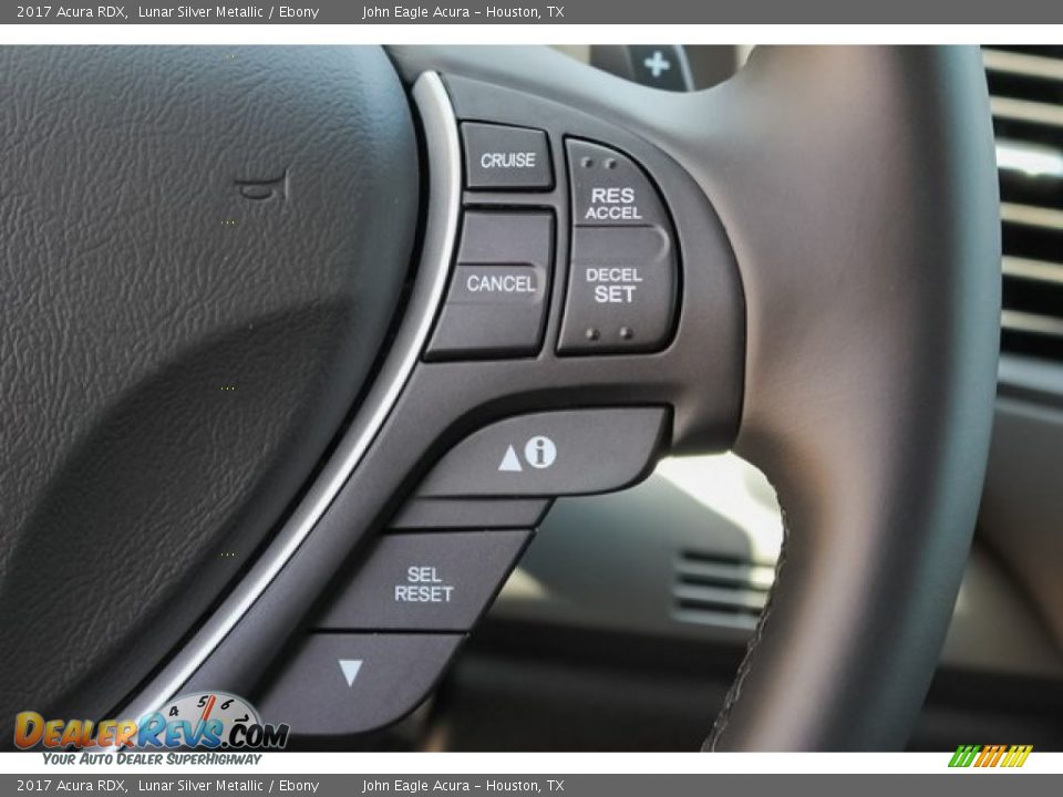 2017 Acura RDX Lunar Silver Metallic / Ebony Photo #35