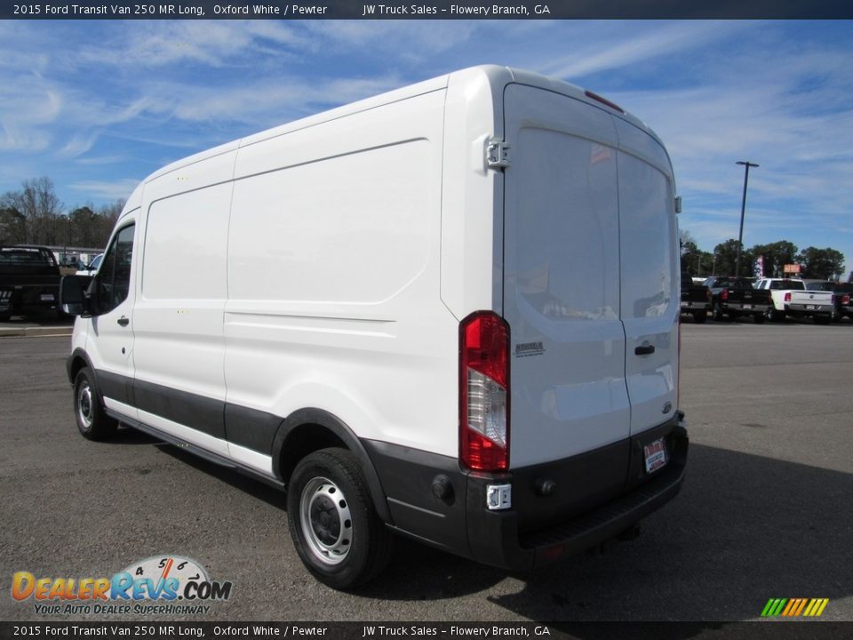 2015 Ford Transit Van 250 MR Long Oxford White / Pewter Photo #3