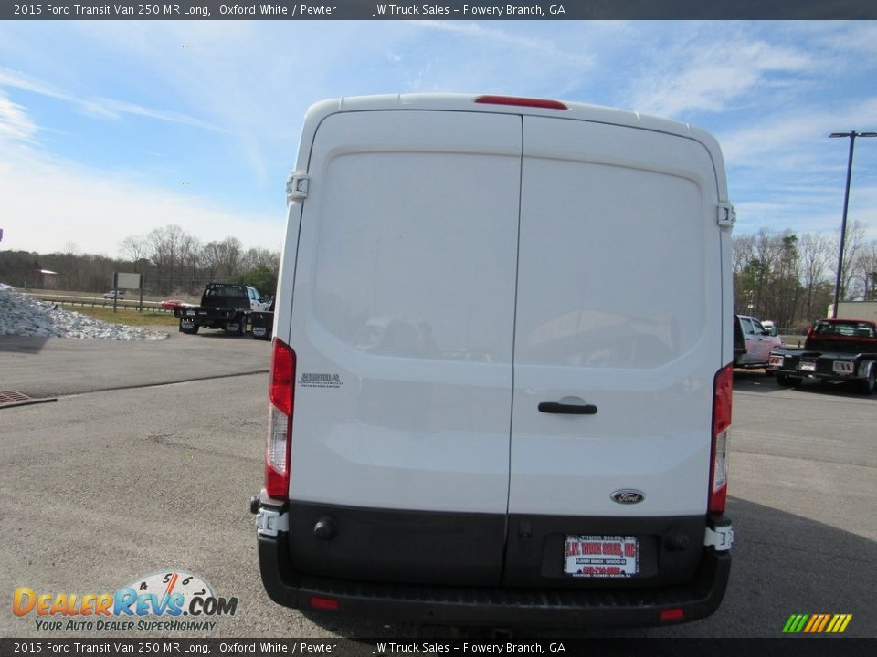 2015 Ford Transit Van 250 MR Long Oxford White / Pewter Photo #4