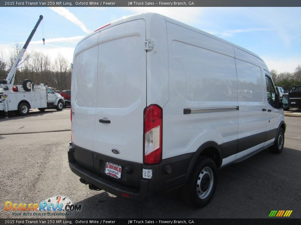 2015 Ford Transit Van 250 MR Long Oxford White / Pewter Photo #5