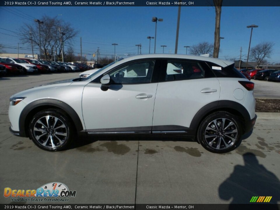 2019 Mazda CX-3 Grand Touring AWD Ceramic Metallic / Black/Parchment Photo #2