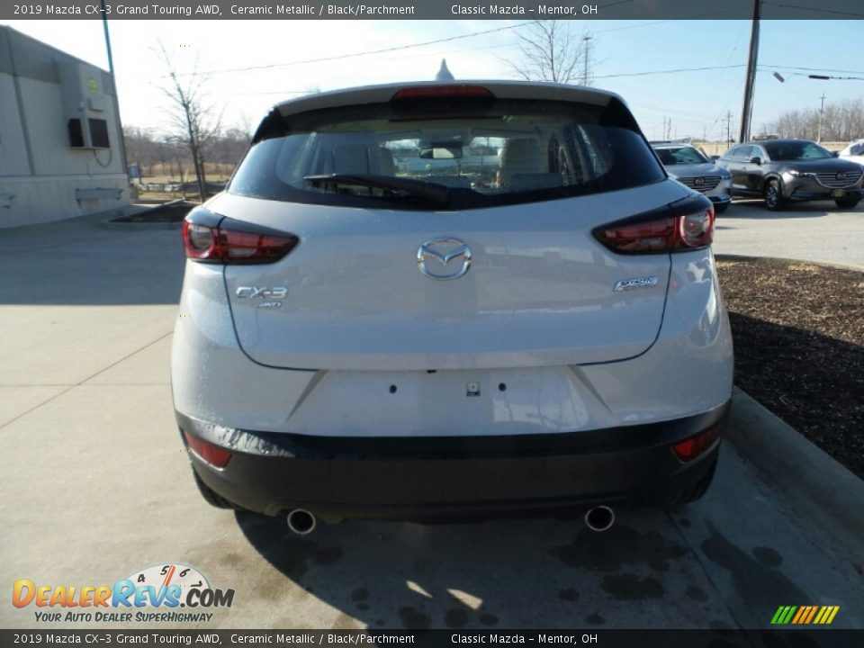 2019 Mazda CX-3 Grand Touring AWD Ceramic Metallic / Black/Parchment Photo #3