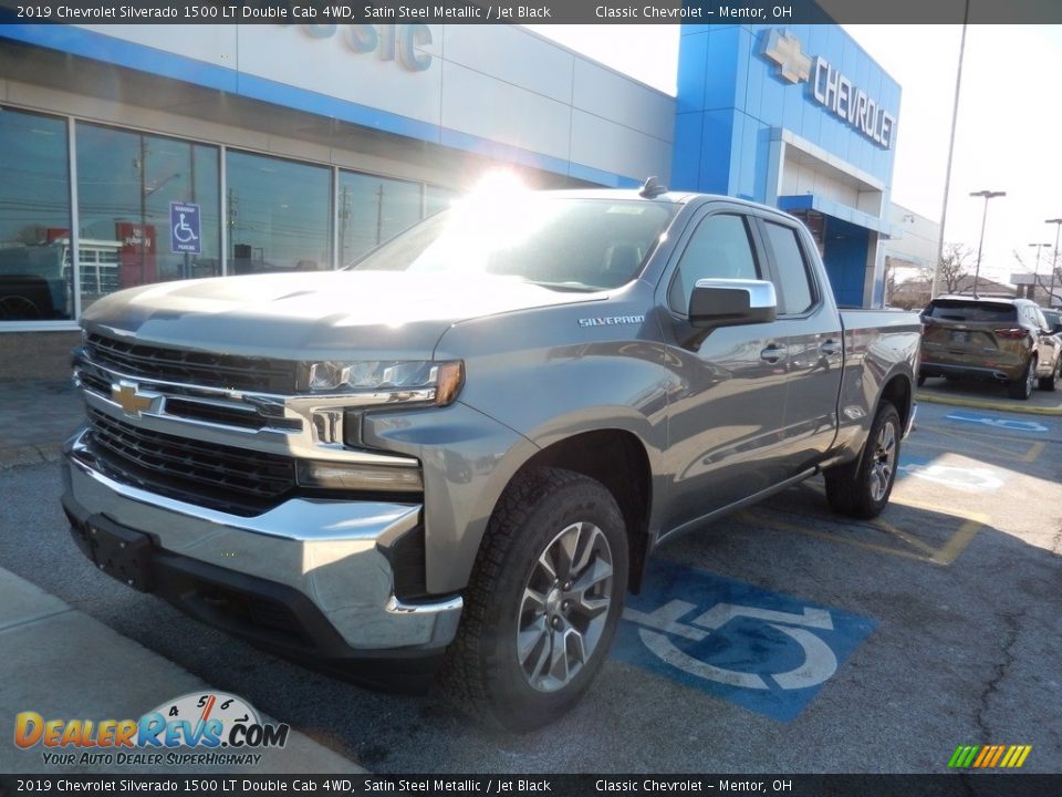 2019 Chevrolet Silverado 1500 LT Double Cab 4WD Satin Steel Metallic / Jet Black Photo #1