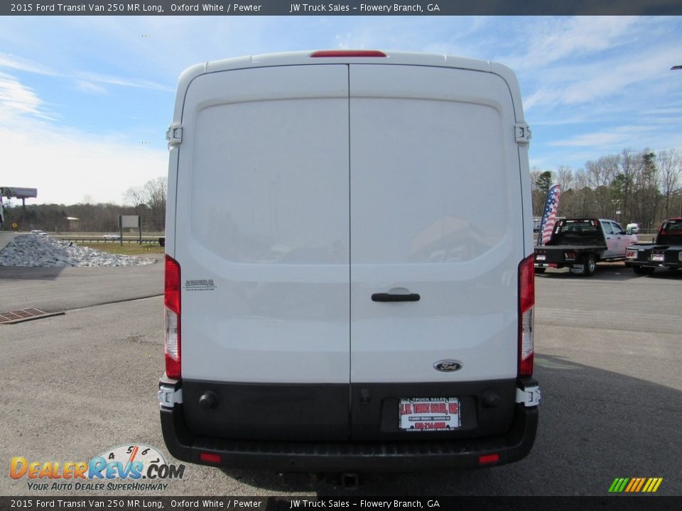 2015 Ford Transit Van 250 MR Long Oxford White / Pewter Photo #12