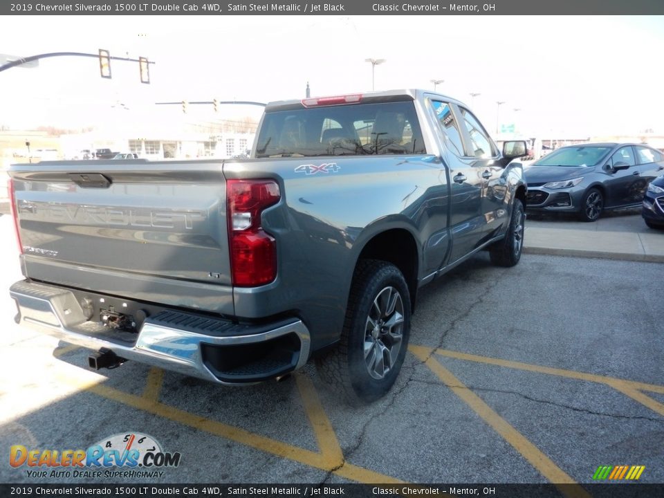 2019 Chevrolet Silverado 1500 LT Double Cab 4WD Satin Steel Metallic / Jet Black Photo #4