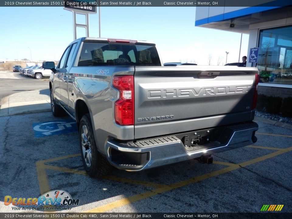 2019 Chevrolet Silverado 1500 LT Double Cab 4WD Satin Steel Metallic / Jet Black Photo #5
