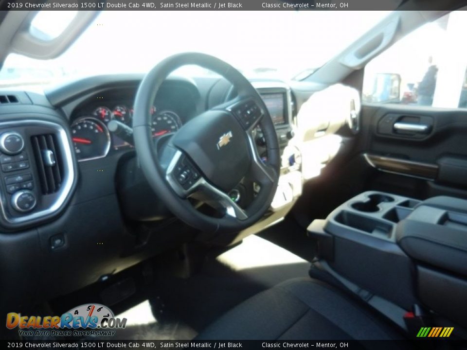 2019 Chevrolet Silverado 1500 LT Double Cab 4WD Satin Steel Metallic / Jet Black Photo #6