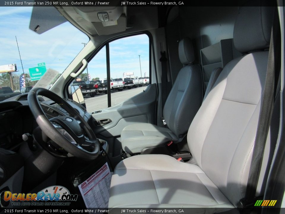 2015 Ford Transit Van 250 MR Long Oxford White / Pewter Photo #20
