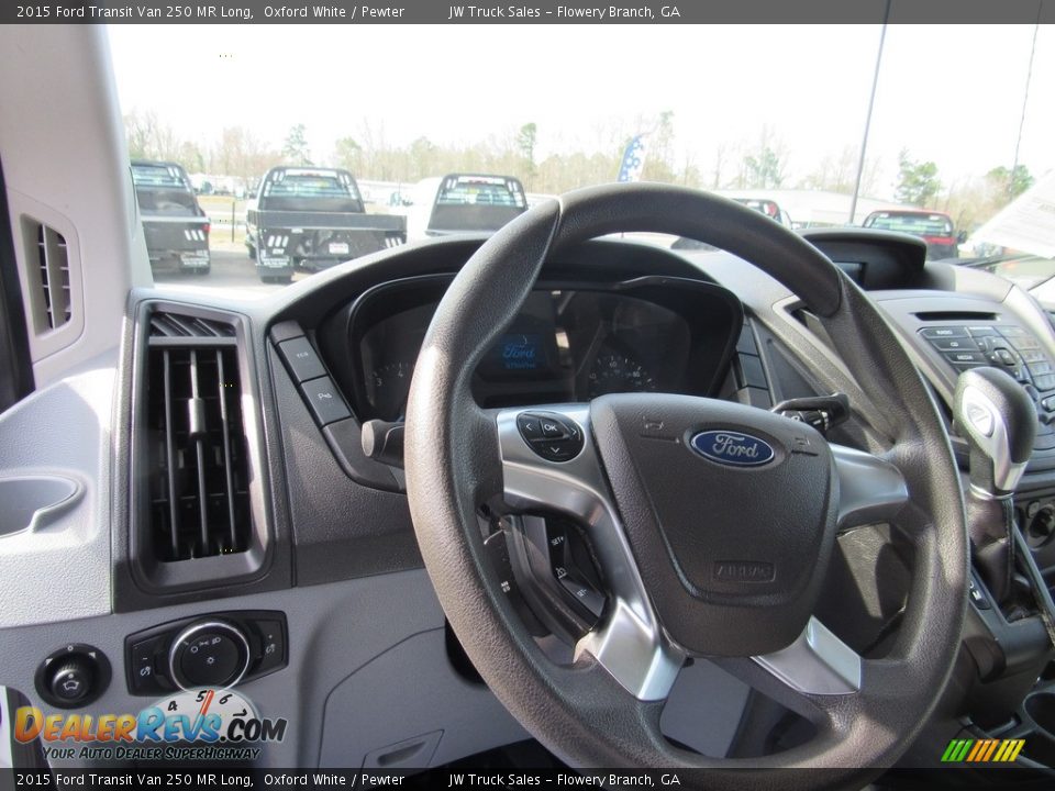 2015 Ford Transit Van 250 MR Long Oxford White / Pewter Photo #23