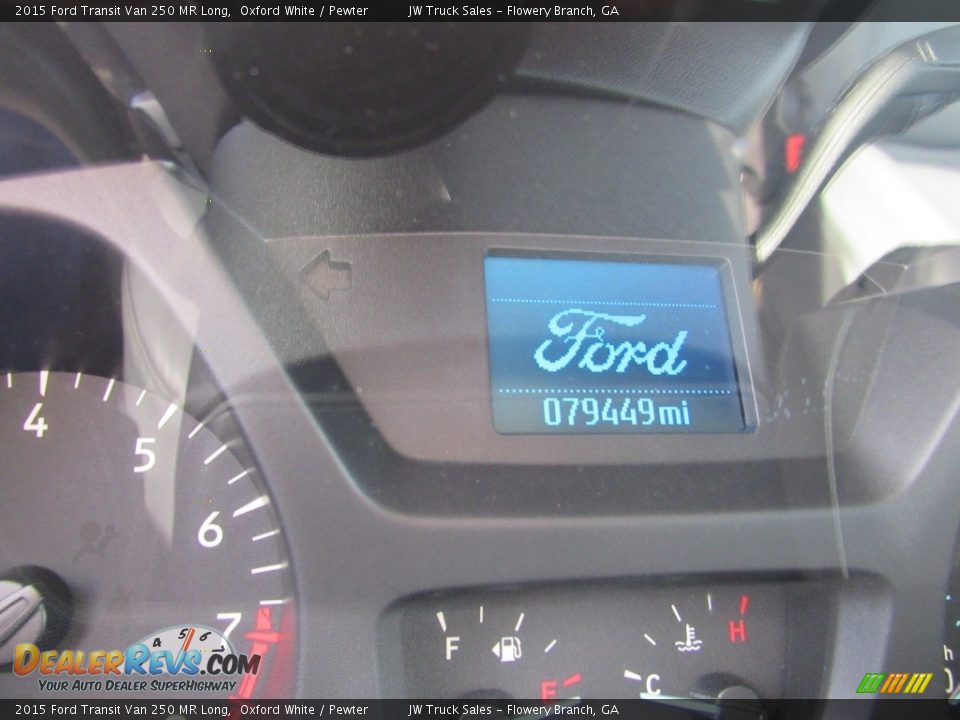 2015 Ford Transit Van 250 MR Long Oxford White / Pewter Photo #24