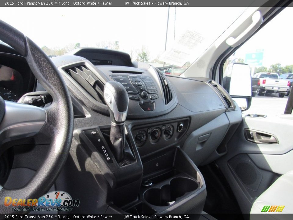 2015 Ford Transit Van 250 MR Long Oxford White / Pewter Photo #25