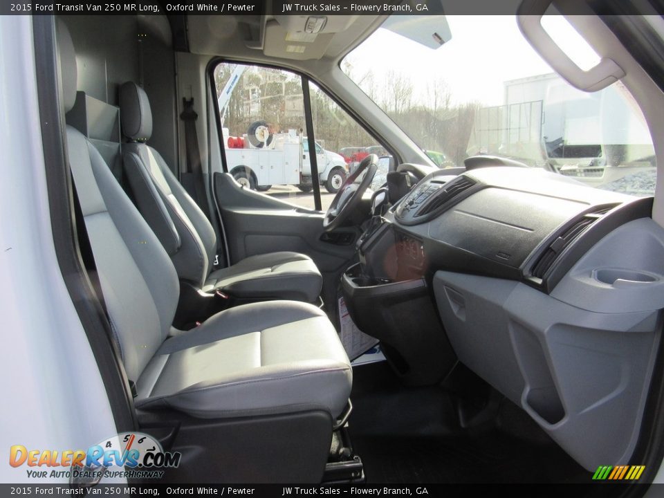 2015 Ford Transit Van 250 MR Long Oxford White / Pewter Photo #30