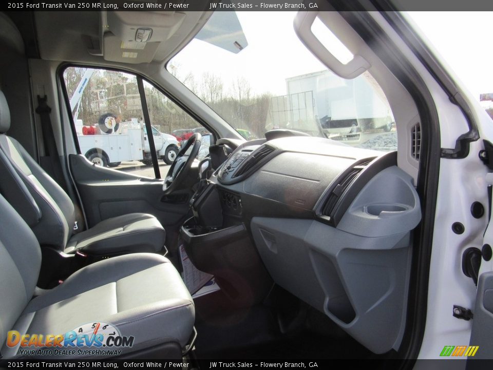 2015 Ford Transit Van 250 MR Long Oxford White / Pewter Photo #31
