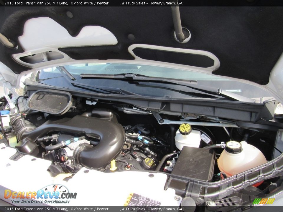 2015 Ford Transit Van 250 MR Long Oxford White / Pewter Photo #33