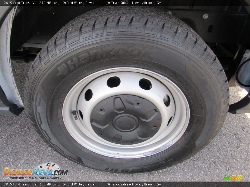 2015 Ford Transit Van 250 MR Long Oxford White / Pewter Photo #35
