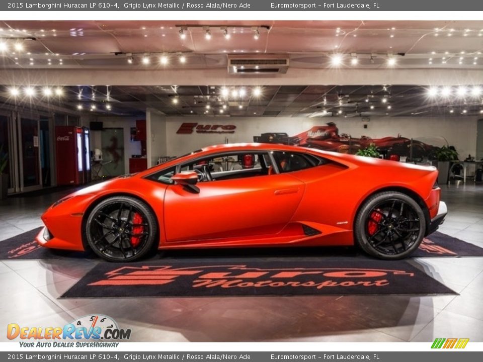 2015 Lamborghini Huracan LP 610-4 Grigio Lynx Metallic / Rosso Alala/Nero Ade Photo #1