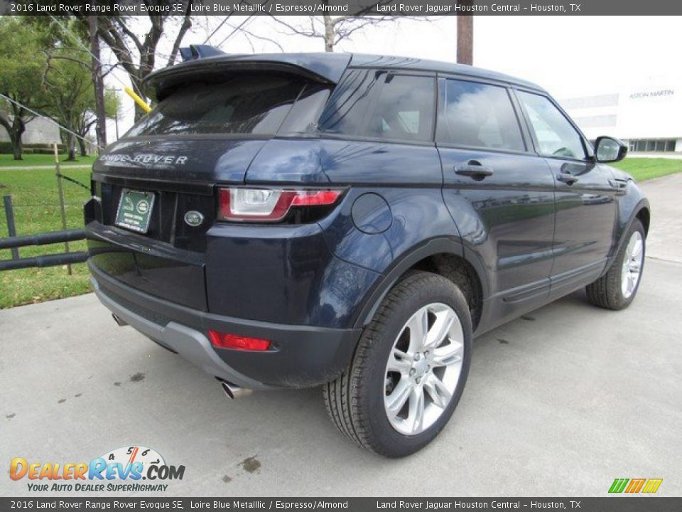 2016 Land Rover Range Rover Evoque SE Loire Blue Metalllic / Espresso/Almond Photo #7