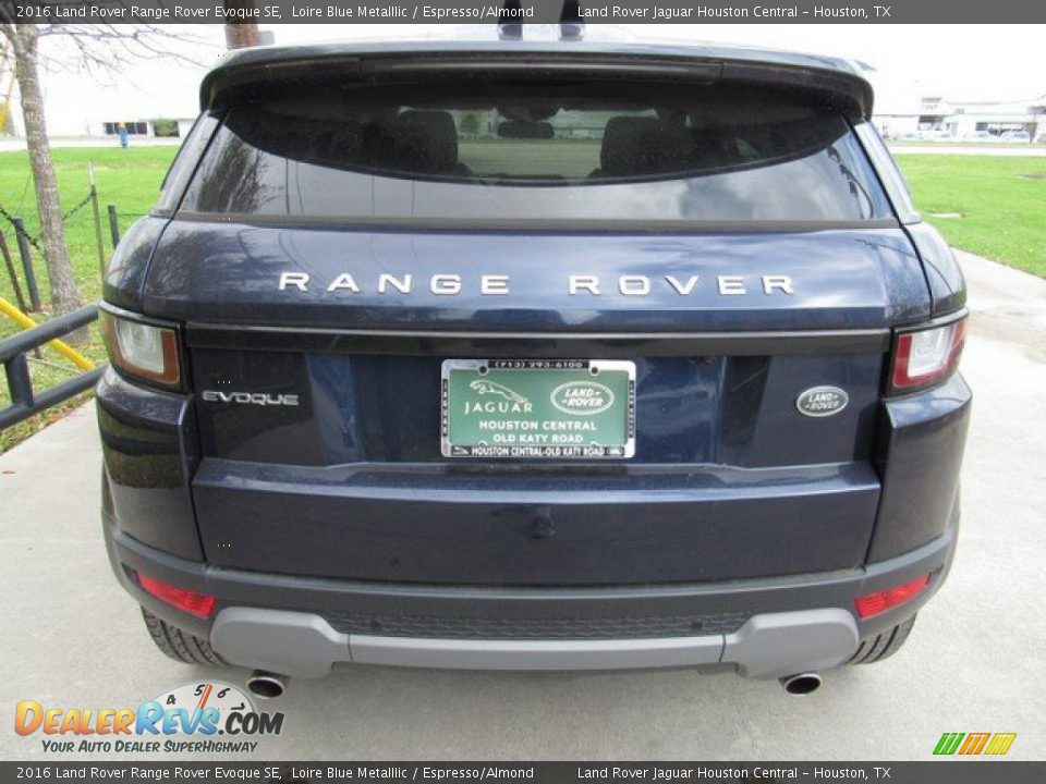 2016 Land Rover Range Rover Evoque SE Loire Blue Metalllic / Espresso/Almond Photo #8