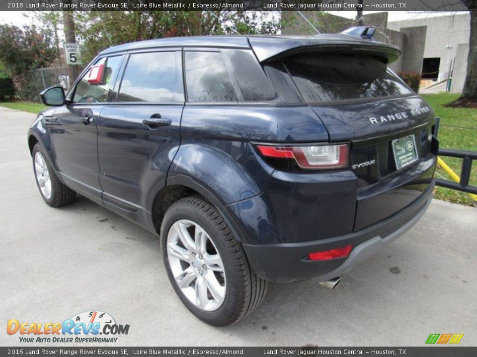 2016 Land Rover Range Rover Evoque SE Loire Blue Metalllic / Espresso/Almond Photo #12
