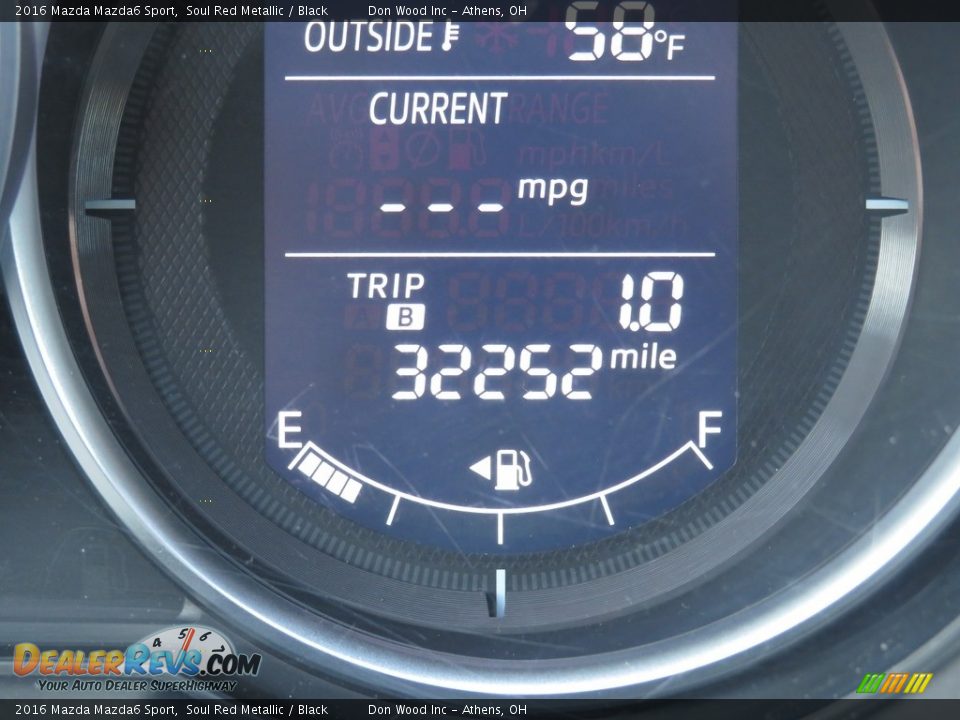 2016 Mazda Mazda6 Sport Soul Red Metallic / Black Photo #29