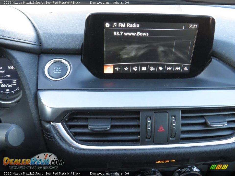 2016 Mazda Mazda6 Sport Soul Red Metallic / Black Photo #34