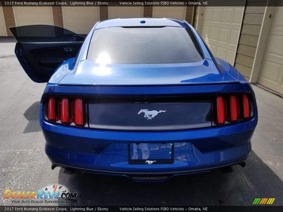 2017 Ford Mustang Ecoboost Coupe Lightning Blue / Ebony Photo #15
