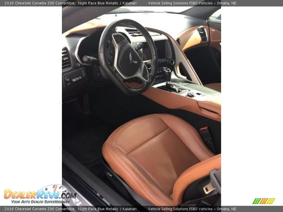 2016 Chevrolet Corvette Z06 Convertible Night Race Blue Metallic / Kalahari Photo #2
