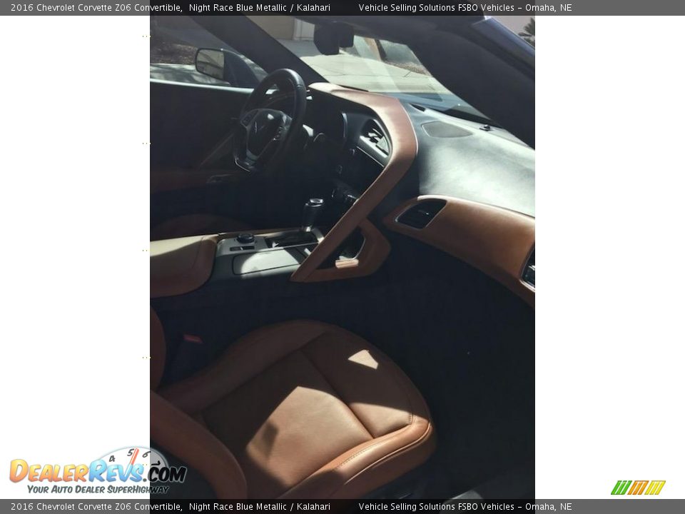 2016 Chevrolet Corvette Z06 Convertible Night Race Blue Metallic / Kalahari Photo #3