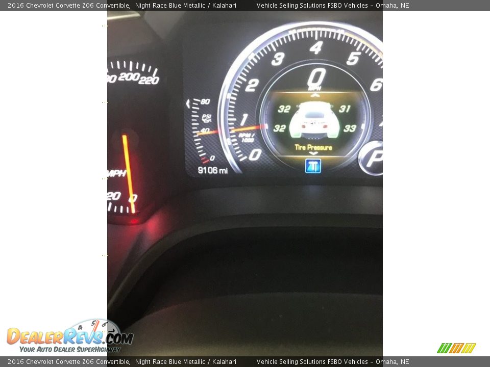 2016 Chevrolet Corvette Z06 Convertible Night Race Blue Metallic / Kalahari Photo #4