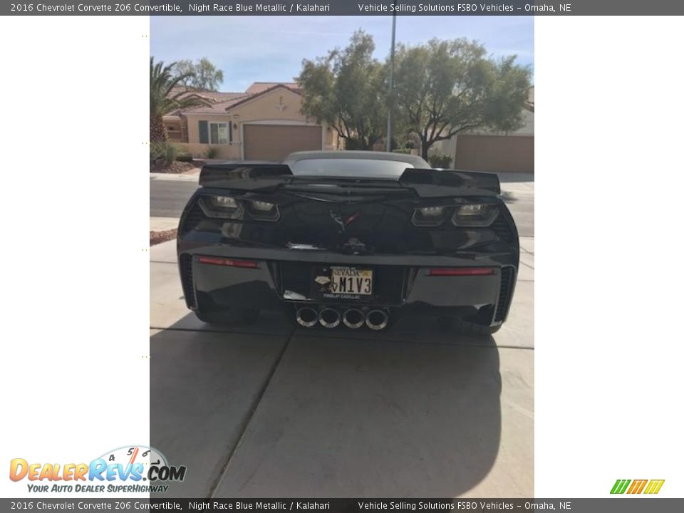 2016 Chevrolet Corvette Z06 Convertible Night Race Blue Metallic / Kalahari Photo #6