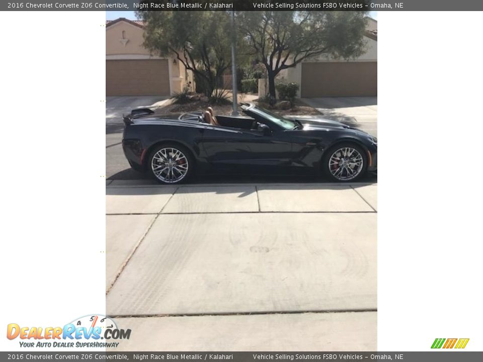 2016 Chevrolet Corvette Z06 Convertible Night Race Blue Metallic / Kalahari Photo #7
