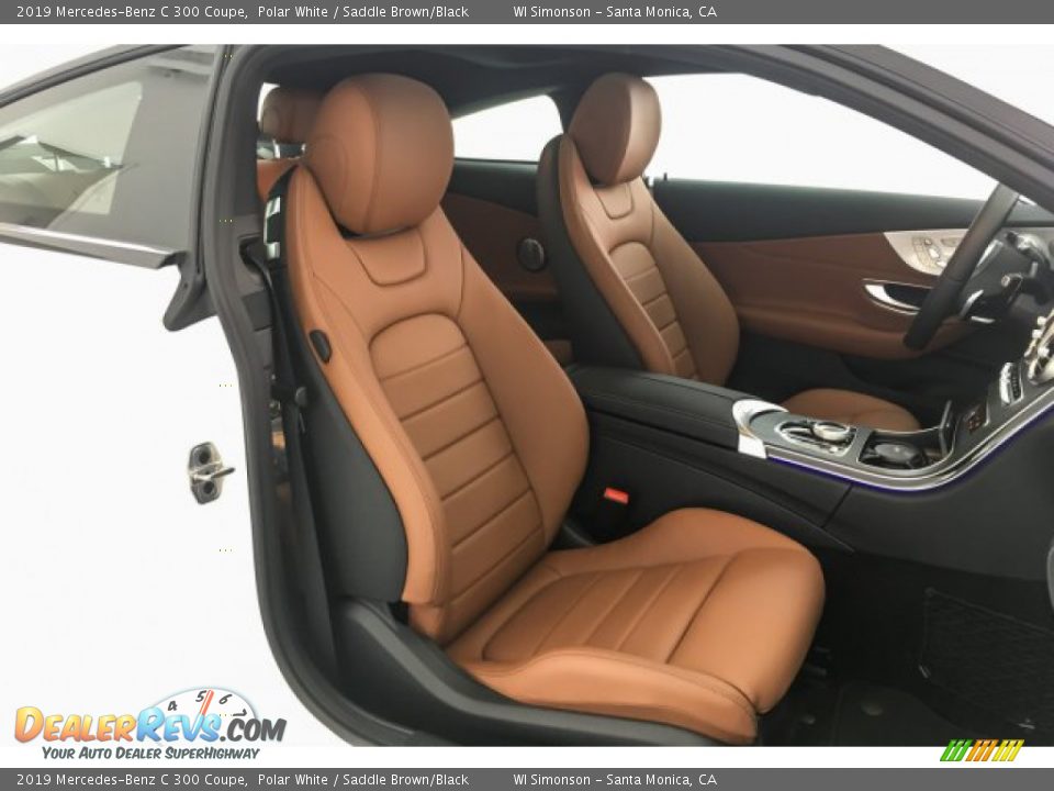 2019 Mercedes-Benz C 300 Coupe Polar White / Saddle Brown/Black Photo #5