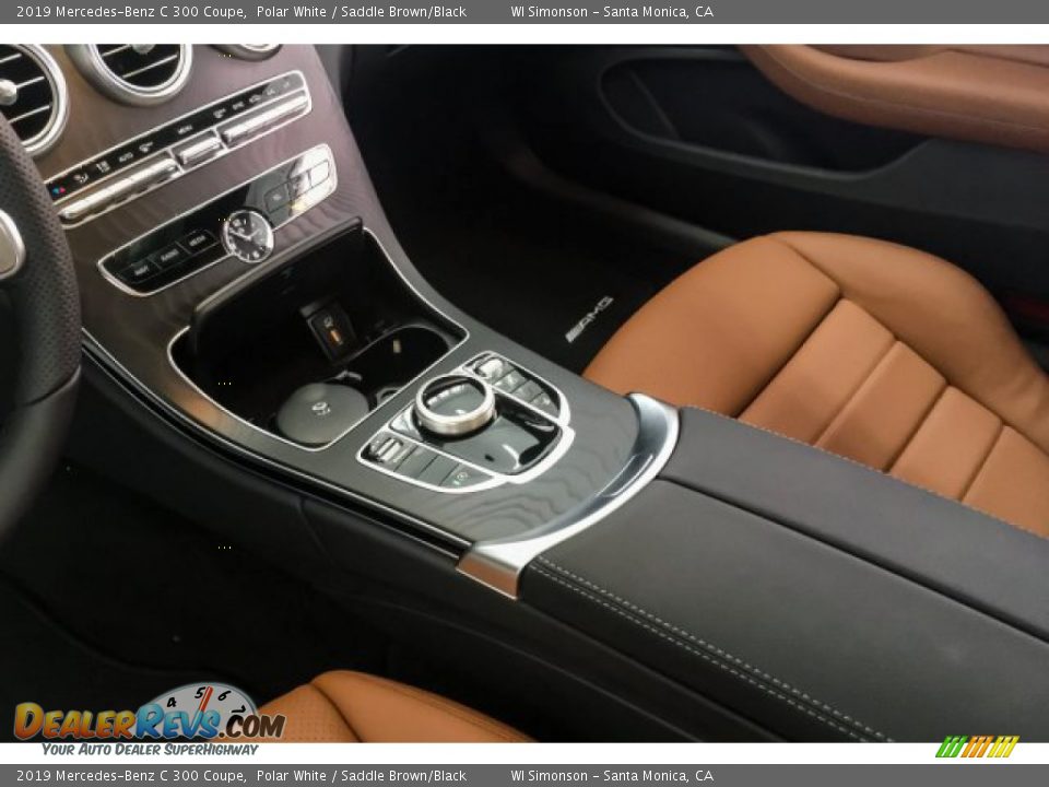 2019 Mercedes-Benz C 300 Coupe Polar White / Saddle Brown/Black Photo #7