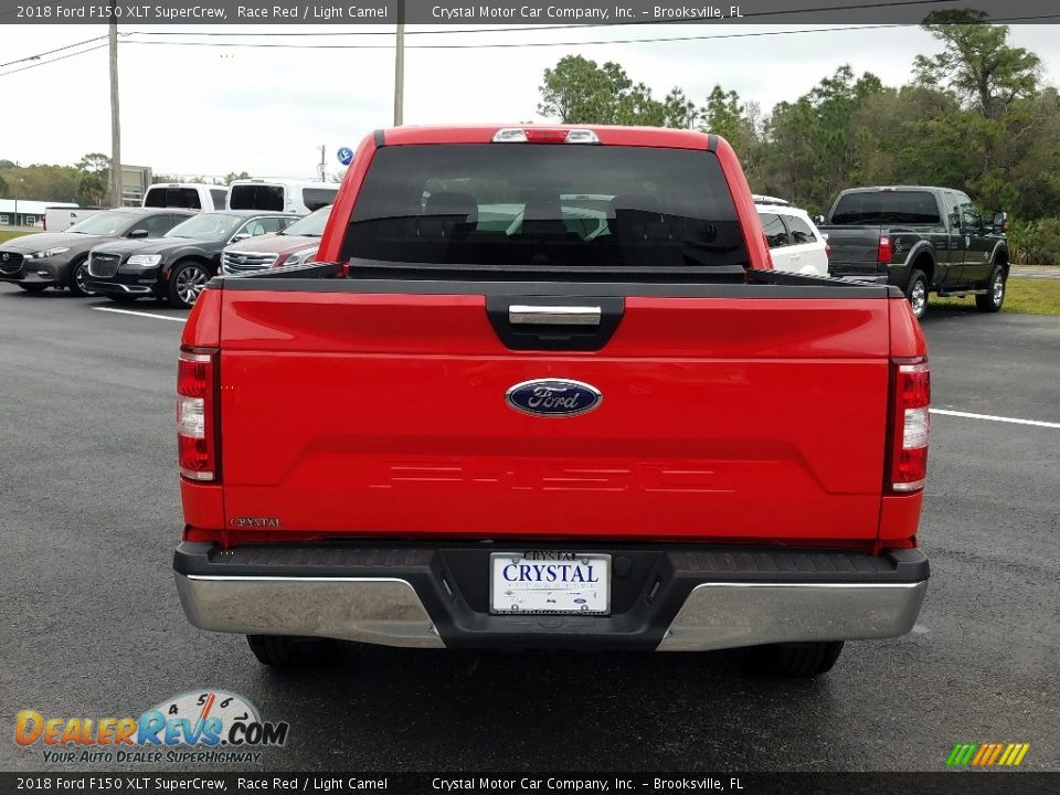 2018 Ford F150 XLT SuperCrew Race Red / Light Camel Photo #4