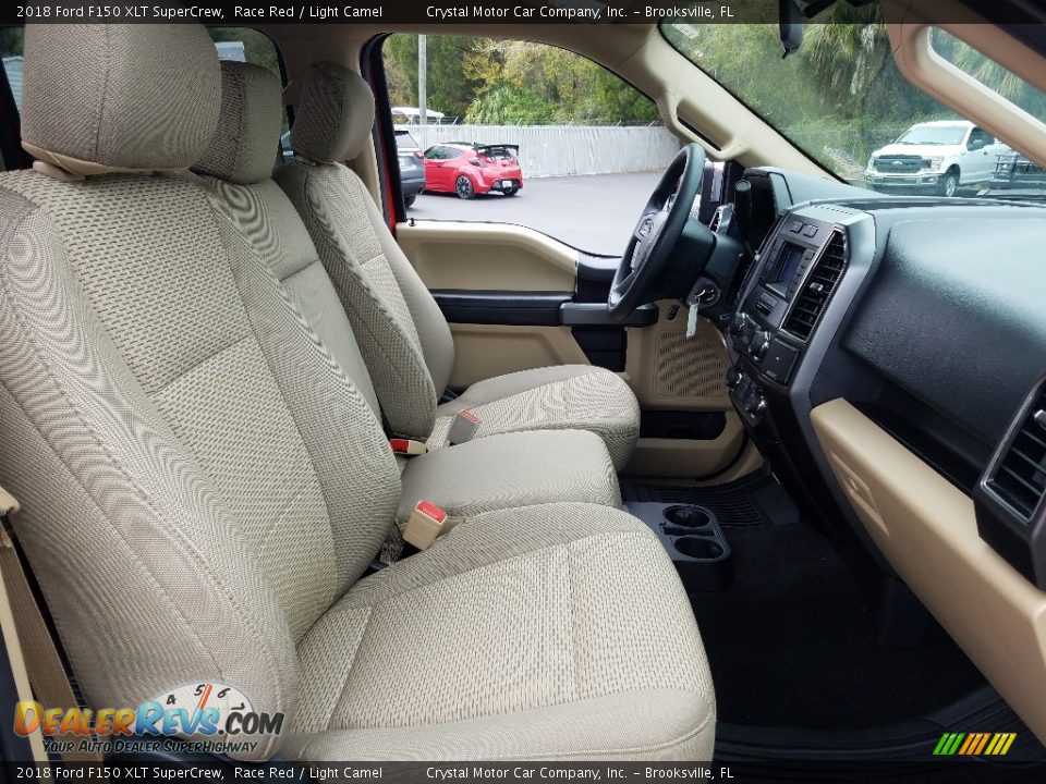 Front Seat of 2018 Ford F150 XLT SuperCrew Photo #12