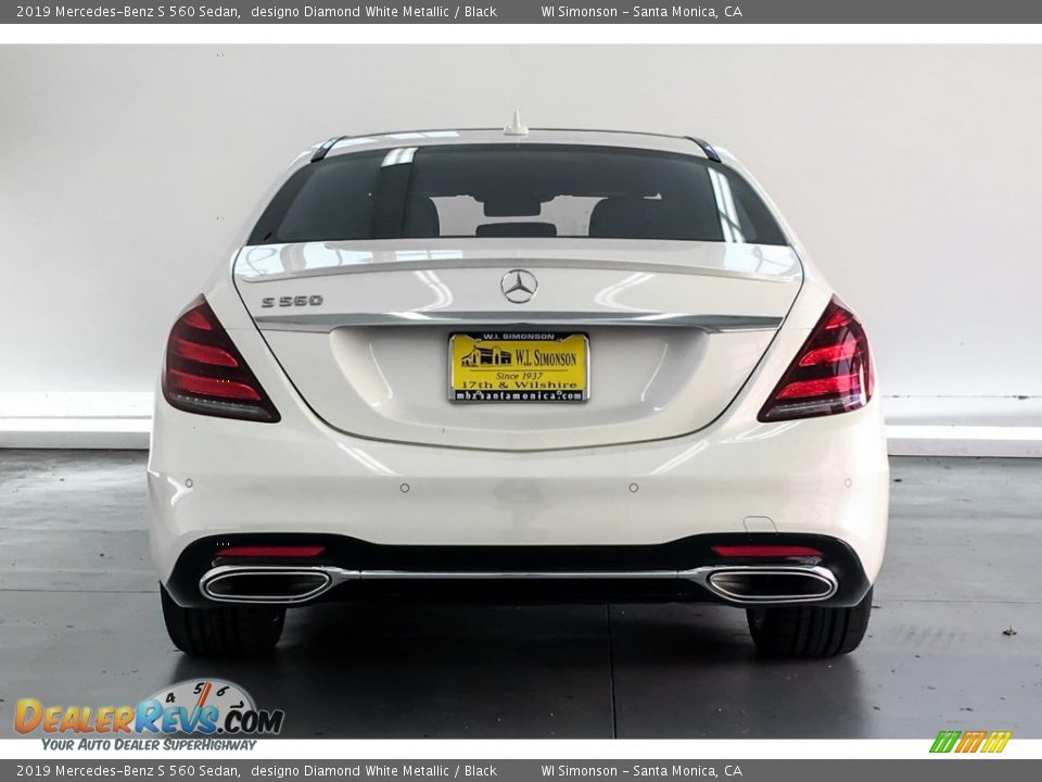 2019 Mercedes-Benz S 560 Sedan designo Diamond White Metallic / Black Photo #3