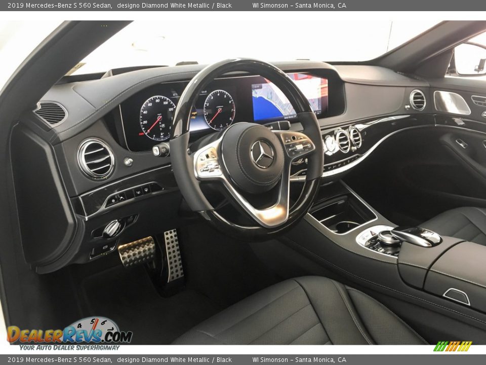 2019 Mercedes-Benz S 560 Sedan designo Diamond White Metallic / Black Photo #4