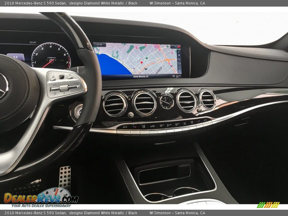 2019 Mercedes-Benz S 560 Sedan designo Diamond White Metallic / Black Photo #6