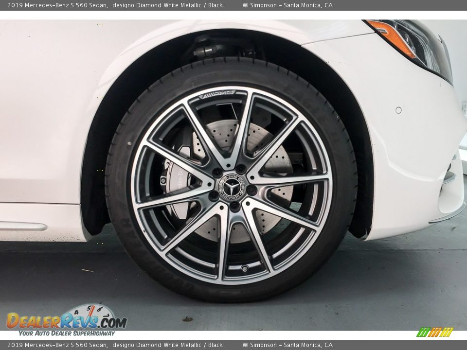 2019 Mercedes-Benz S 560 Sedan designo Diamond White Metallic / Black Photo #9