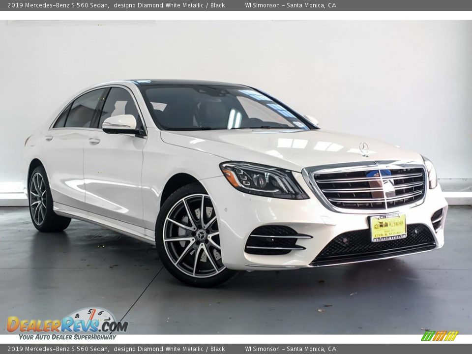 2019 Mercedes-Benz S 560 Sedan designo Diamond White Metallic / Black Photo #12