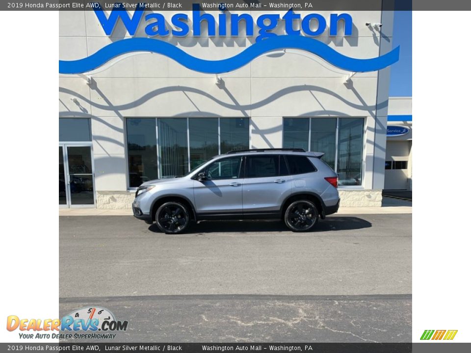 2019 Honda Passport Elite AWD Lunar Silver Metallic / Black Photo #1