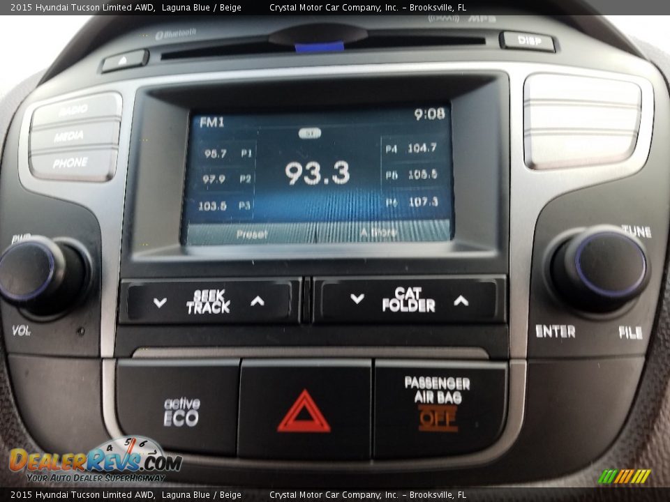 2015 Hyundai Tucson Limited AWD Laguna Blue / Beige Photo #15