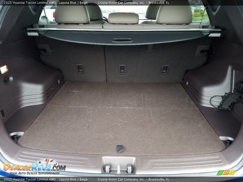 2015 Hyundai Tucson Limited AWD Laguna Blue / Beige Photo #19