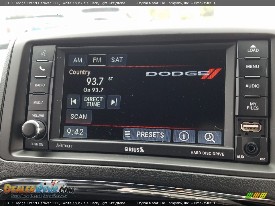 2017 Dodge Grand Caravan SXT White Knuckle / Black/Light Graystone Photo #15