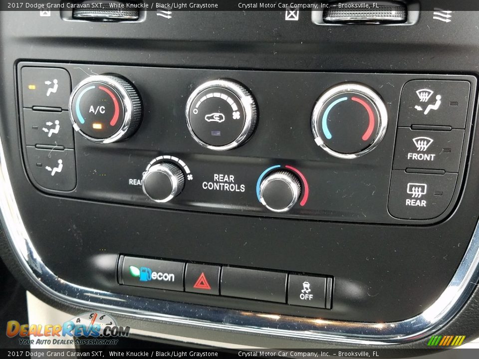 2017 Dodge Grand Caravan SXT White Knuckle / Black/Light Graystone Photo #16