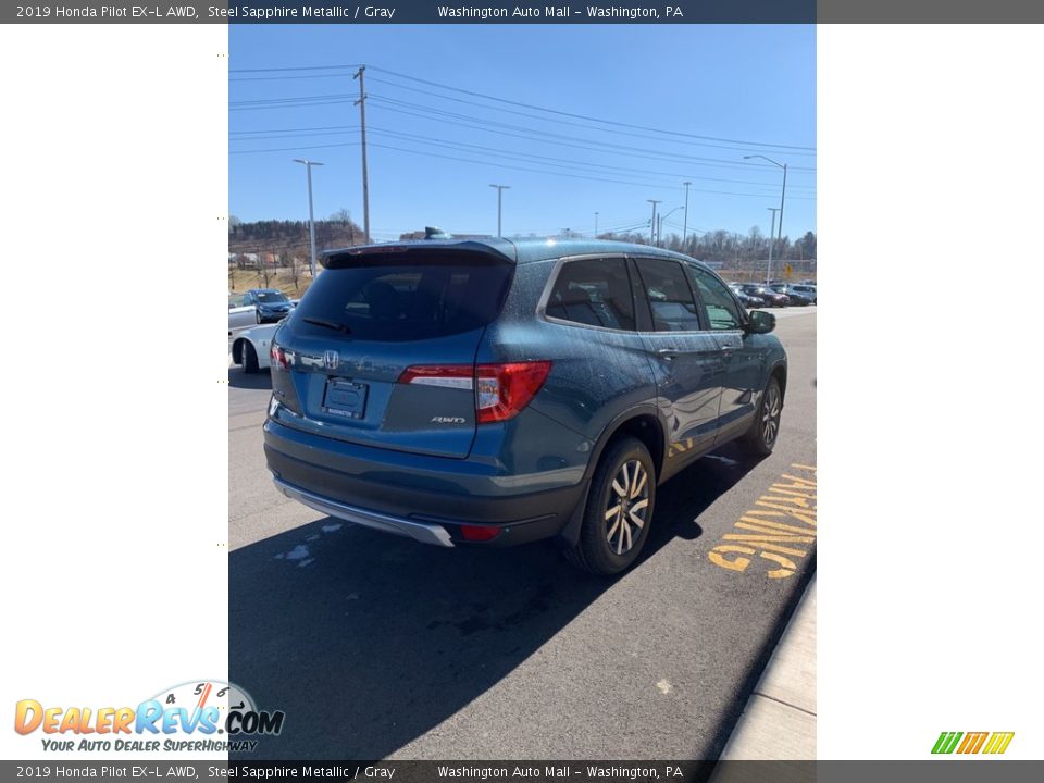 2019 Honda Pilot EX-L AWD Steel Sapphire Metallic / Gray Photo #5